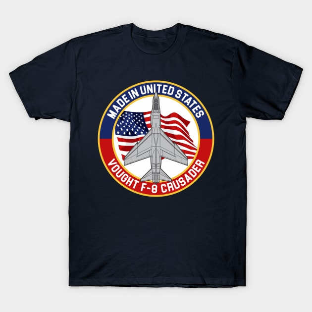 Vought F-8 Crusader T-Shirt by MBK